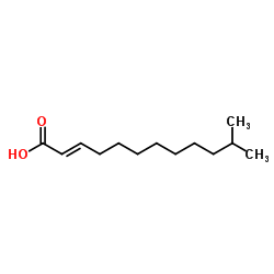 trans-.δ.2-11-methyl-Dodecenoic Acid Structure