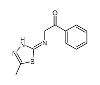 2-[(5-methyl-1,3,4-thiadiazol-2-yl)amino]-1-phenylethanone结构式
