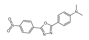 N,N-dimethyl-4-[5-(4-nitrophenyl)-1,3,4-oxadiazol-2-yl]aniline结构式