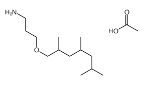 3-[(2,4,6-trimethylheptyl)oxy]propylammonium acetate结构式