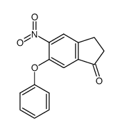 5-Nitro-6-phenoxy-1-indanone Structure