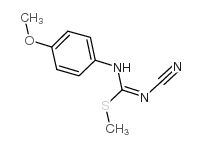 1-氰基-3-(4-甲氧基苯基)-2-甲基异硫脲结构式
