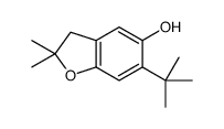 6-tert-butyl-2,2-dimethyl-3H-1-benzofuran-5-ol结构式