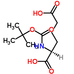 Boc-L-2-氨基己二酸结构式