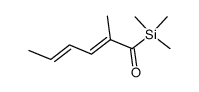 (2E,4E)-2-methyl-1-(trimethylsilyl)hexa-2,4-dien-1-one结构式
