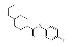 (4-fluorophenyl) 4-propylcyclohexane-1-carboxylate结构式