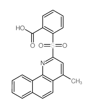 2-(4-methylbenzo[h]quinolin-2-yl)sulfonylbenzoic acid Structure