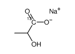 Sodium L-lactate-1-13C solution Structure