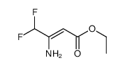 ethyl 3-amino-4,4-difluorobut-2-enoate Structure