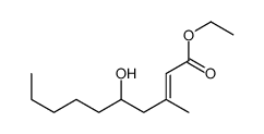 ethyl 5-hydroxy-3-methyldec-2-enoate Structure