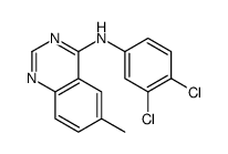 N-(3,4-dichlorophenyl)-6-methylquinazolin-4-amine结构式