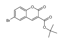 6-bromo-2-oxo-2H-chromene-3-carboxylic acid tert-butyl ester Structure