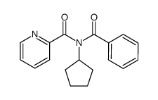 N-benzoyl-N-cyclopentylpicolinamide结构式