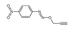 (E)-1-(4-nitrophenyl)-2-(prop-2-yn-1-yloxy)diazene结构式