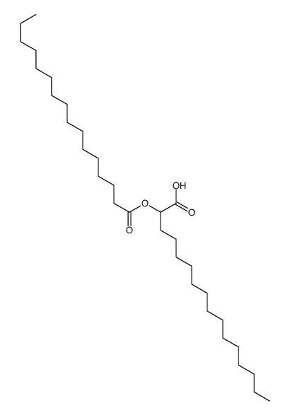 2-hexadecanoyloxyhexadecanoic acid Structure