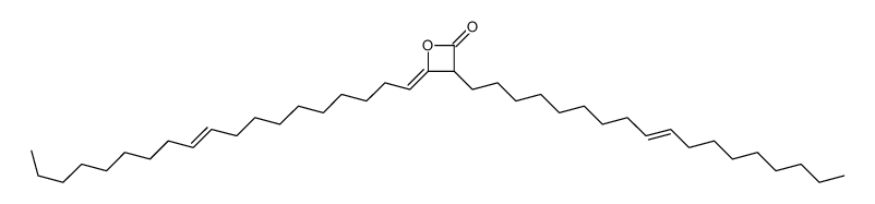 4-nonadec-10-enylidene-3-octadec-9-enyloxetan-2-one Structure