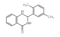 4(1H)-Quinazolinone, 2-(2,5-dimethylphenyl)-2,3-dihydro-结构式
