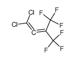 1,1-dichloro-4,4,4-trifluoro-3-trifluoromethylbuta-1,2-diene结构式
