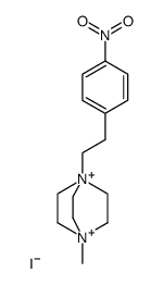 mono(1-methyl-4-(4-nitrophenethyl)-1,4-diazabicyclo[2.2.2]octane-1,4-diium) monoiodide Structure