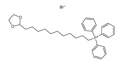 11-(Dioxolan-2-yl)undecyl(triphenyl)phosphonium bromide结构式