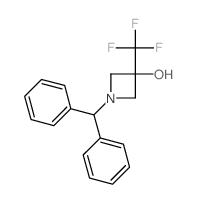 1-二苯甲基-3-(三氟甲基)氮杂啶-3-醇结构式