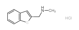 N-(1-苯并噻吩-2-甲基)-n-甲基胺盐酸盐结构式