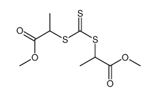 methyl 2-(1-methoxy-1-oxopropan-2-yl)sulfanylcarbothioylsulfanylpropanoate Structure