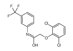 2-(2,6-Dichlorophenoxy)-N-[3-(trifluoromethyl)phenyl]acetamide结构式