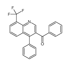phenyl-[4-phenyl-8-(trifluoromethyl)quinolin-3-yl]methanone结构式