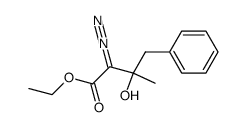 1-(ethoxycarbonyldiazomethyl)-2-phenylisopropyl alcohol结构式