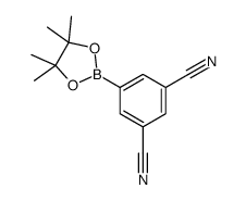 5-(4,4,5,5-tetramethyl-1,3,2-dioxaborolan-2-yl)isophthalonitrile Structure