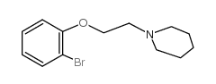 1-[2-(2-溴苯氧基)乙基]-哌啶结构式