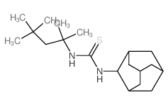 Thiourea,N-(1,1,3,3-tetramethylbutyl)-N'-tricyclo[3.3.1.13,7]dec-2-yl- Structure