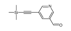 5-(2-trimethylsilylethynyl)pyridine-3-carbaldehyde Structure
