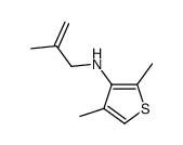2,4-dimethyl-N-(2-methylprop-2-enyl)thiophen-3-amine结构式
