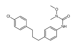 3-[4-[3-(4-chlorophenyl)propyl]phenyl]-1-methoxy-1-methylurea Structure