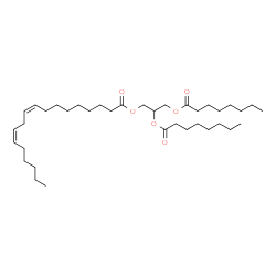 1,2-Dioctanoyl-3-Linoleoyl-rac-glycerol结构式