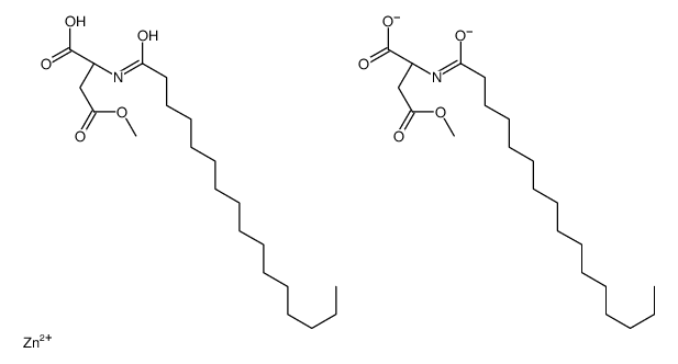 zinc,(2S)-2-(hexadecanoylamino)-4-methoxy-4-oxobutanoate结构式