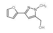 [3-(2-呋喃基)-1-甲基-1H-吡唑-5-基]甲醇结构式