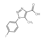 1-(4-氟苯基)-5-甲基-1,2,3-三唑-4-甲酸结构式