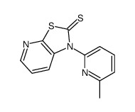 1-(6-methylpyridin-2-yl)-[1,3]thiazolo[5,4-b]pyridine-2-thione结构式