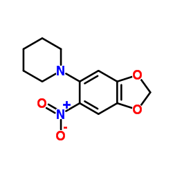 1-(6-Nitro-1,3-benzodioxol-5-yl)piperidine Structure