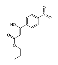 propyl 3-hydroxy-3-(4-nitrophenyl)prop-2-enoate Structure