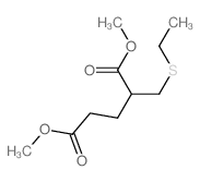 Pentanedioic acid,2-[(ethylthio)methyl]-, 1,5-dimethyl ester结构式