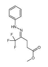5,5,5-三氟-4-(2-苯基亚肼基)戊酸甲酯结构式