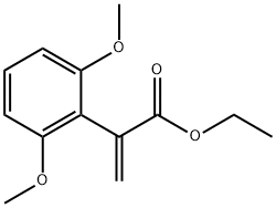 2-(2,6-二甲氧基苯基)丙烯酸乙酯结构式