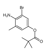 (4-amino-3-bromo-5-methylphenyl) 2,2-dimethylpropanoate Structure