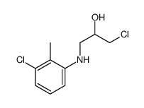 1-chloro-3-(3-chloro-2-methylanilino)propan-2-ol结构式