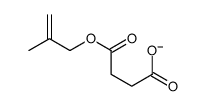 4-(2-methylprop-2-enoxy)-4-oxobutanoate结构式