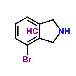 4-溴异吲哚啉盐酸盐结构式